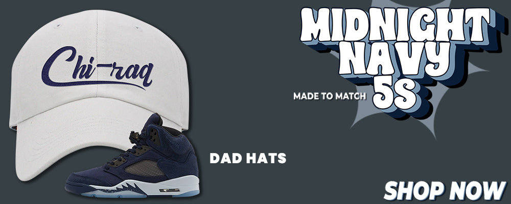 Midnight Navy 5s Dad Hats to match Sneakers | Hats to match Midnight Navy 5s Shoes