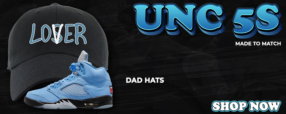 UNC 5s Dad Hats to match Sneakers | Hats to match UNC 5s Shoes