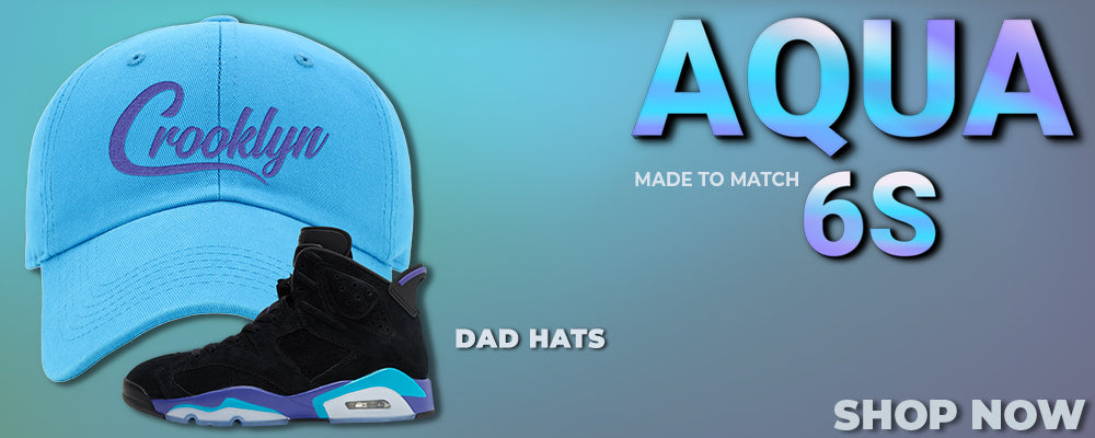 Aqua 6s Dad Hats to match Sneakers | Hats to match Aqua 6s Shoes