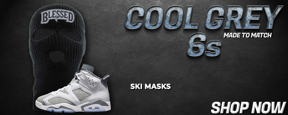 Cool Grey 6s Ski Masks to match Sneakers | Winter Masks to match Cool Grey 6s Shoes