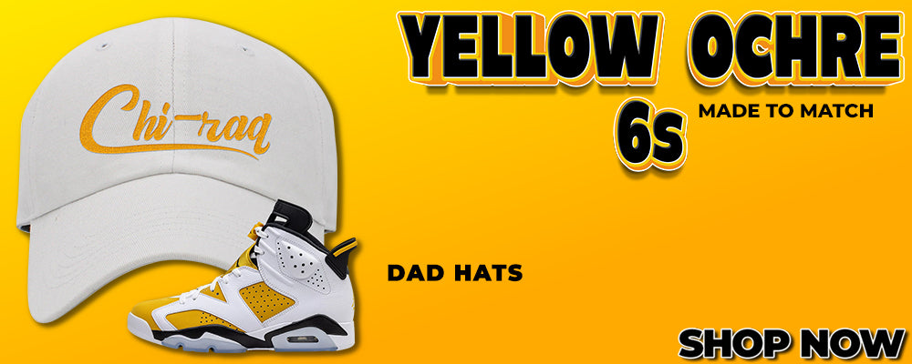 Yellow Ochre 6s Dad Hats to match Sneakers | Hats to match Yellow Ochre 6s Shoes