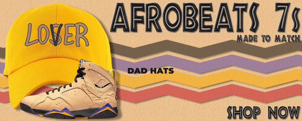 Afrobeats 7s Dad Hats to match Sneakers | Hats to match Afrobeats 7s Shoes