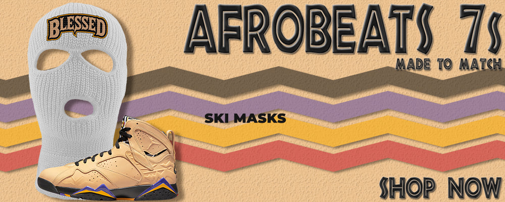 Afrobeats 7s Ski Masks to match Sneakers | Winter Masks to match Afrobeats 7s Shoes