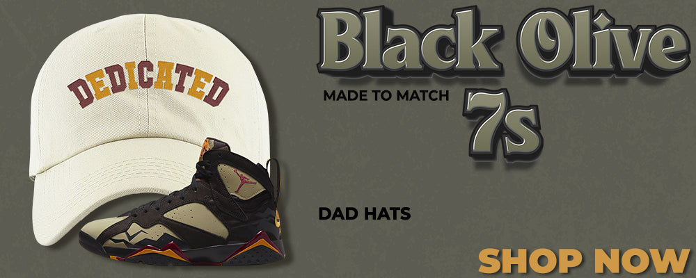 Black Olive 7s Dad Hats to match Sneakers | Hats to match Black Olive 7s Shoes