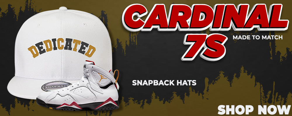 Cardinal 7s Snapback Hats to match Sneakers | Hats to match Cardinal 7s Shoes