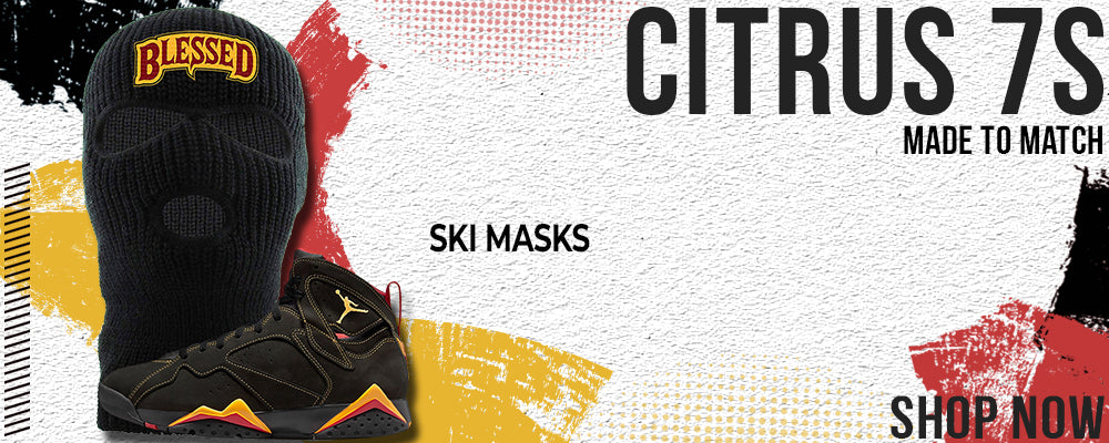 Citrus 7s Ski Masks to match Sneakers | Winter Masks to match Citrus 7s Shoes