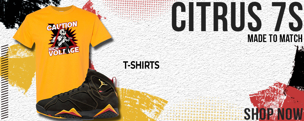 Citrus 7s T Shirts to match Sneakers | Tees to match Citrus 7s Shoes