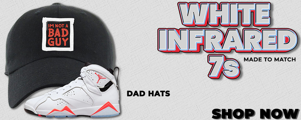 White Infrared 7s Dad Hats to match Sneakers | Hats to match White Infrared 7s Shoes