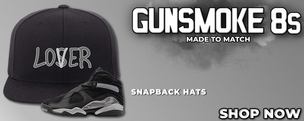 GunSmoke 8s Snapback Hats to match Sneakers | Hats to match GunSmoke 8s Shoes