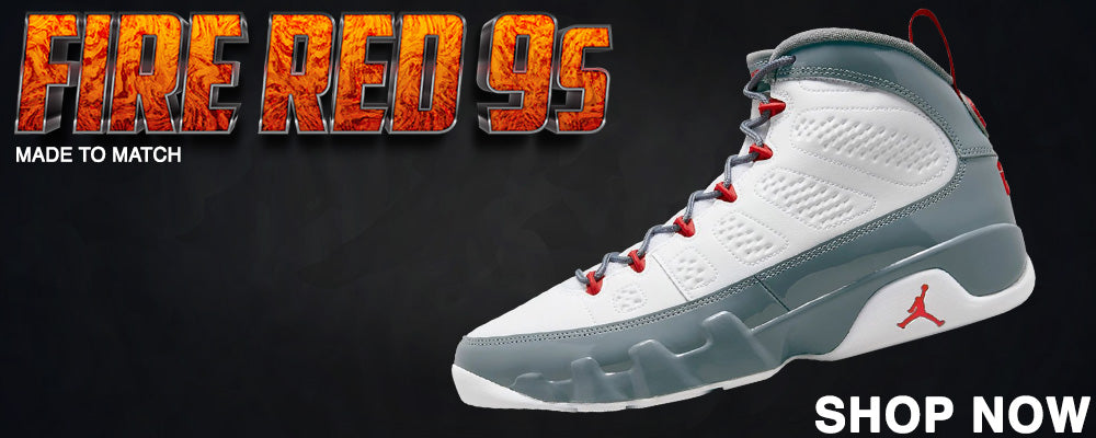 Fire Red 9s Clothing to match Sneakers | Clothing to match Fire Red 9s Shoes