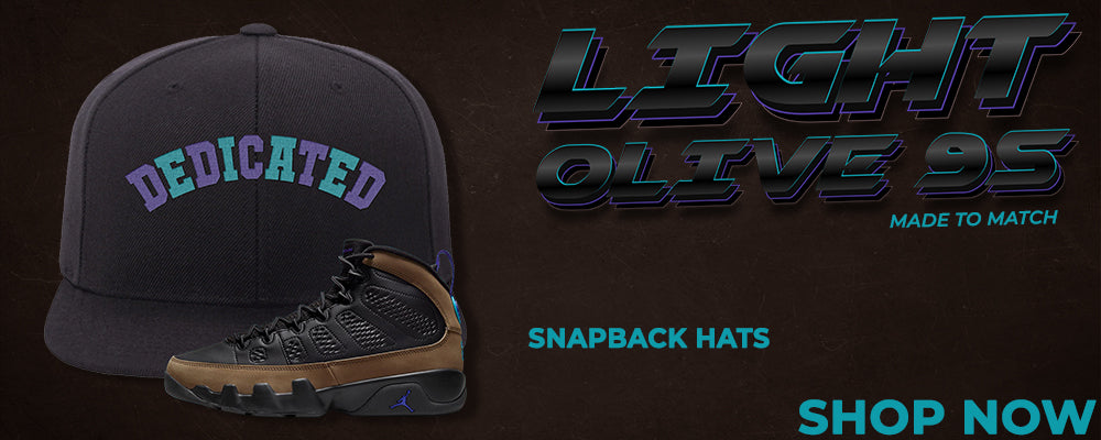 Light Olive 9s Snapback Hats to match Sneakers | Hats to match Light Olive 9s Shoes