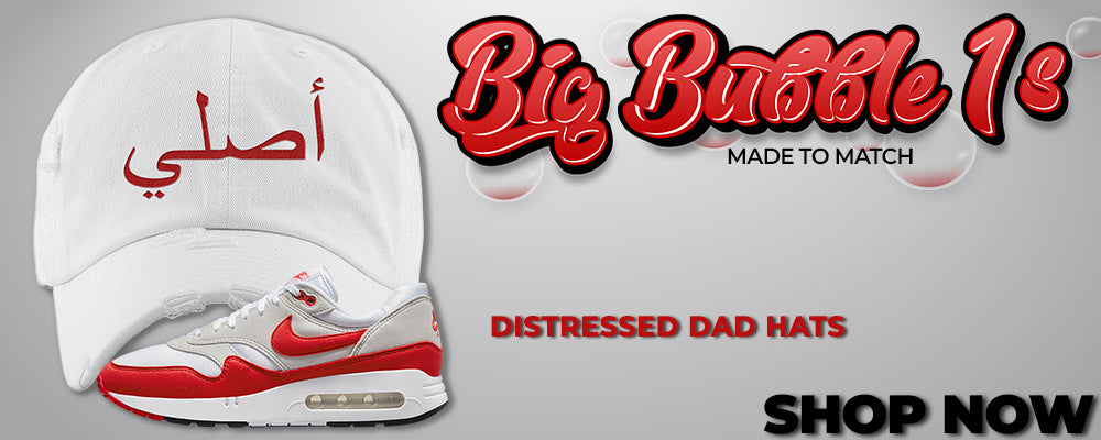 Big Bubble 1s Distressed Dad Hats to match Sneakers | Hats to match Big Bubble 1s Shoes