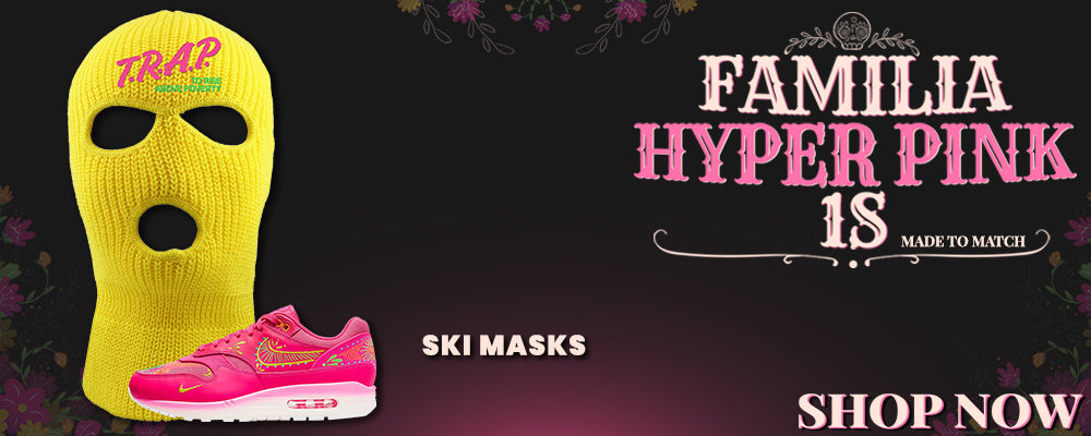 Familia Hyper Pink 1s Ski Masks to match Sneakers | Winter Masks to match Familia Hyper Pink 1s Shoes