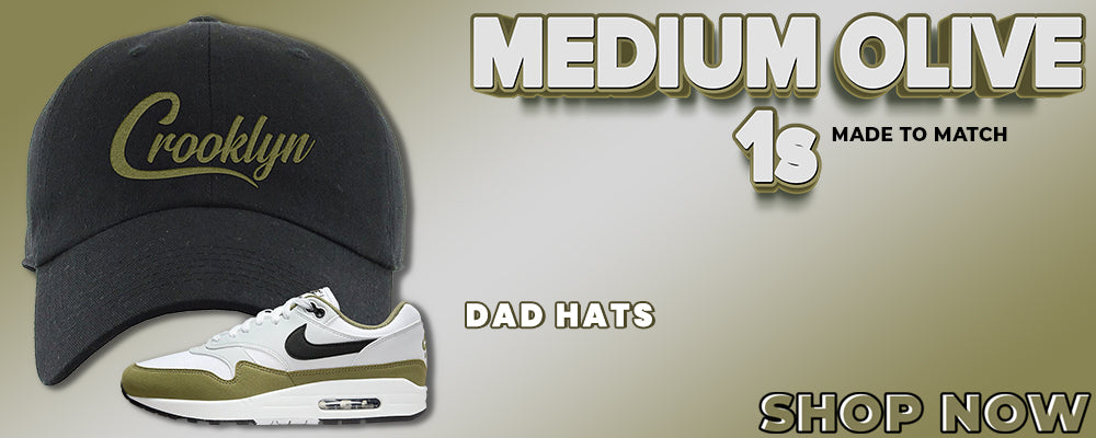 Medium Olive 1s Dad Hats to match Sneakers | Hats to match Medium Olive 1s Shoes