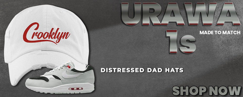 Urawa 1s Distressed Dad Hats to match Sneakers | Hats to match Urawa 1s Shoes