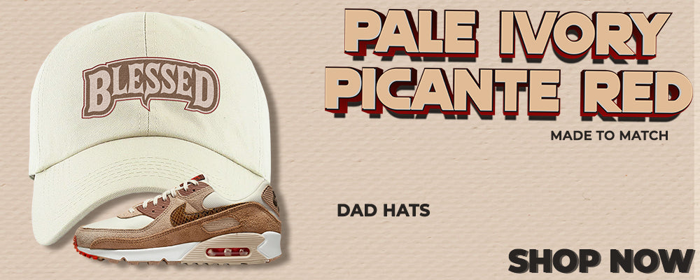 Pale Ivory Picante Red 90s Dad Hats to match Sneakers | Hats to match Pale Ivory Picante Red 90s Shoes