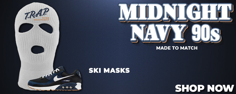 Midnight Navy 90s Ski Masks to match Sneakers | Winter Masks to match Midnight Navy 90s Shoes