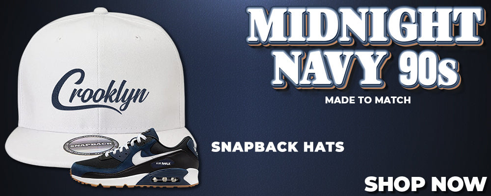 Midnight Navy 90s Snapback Hats to match Sneakers | Hats to match Midnight Navy 90s Shoes