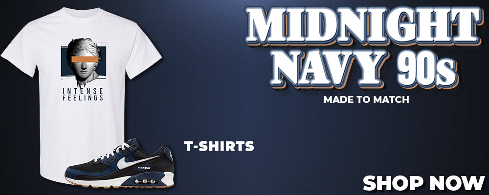 Midnight Navy 90s T Shirts to match Sneakers | Tees to match Midnight Navy 90s Shoes