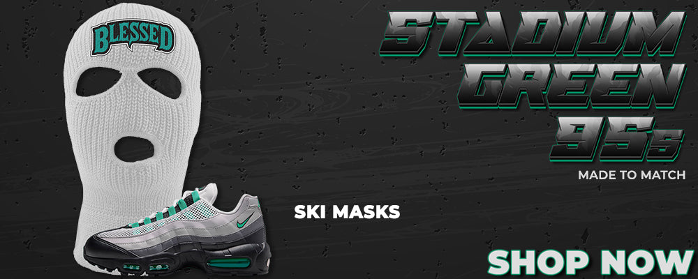 Stadium Green 95s Ski Masks to match Sneakers | Winter Masks to match Stadium Green 95s Shoes