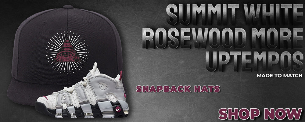 Summit White Rosewood More Uptempos Snapback Hats to match Sneakers | Hats to match Summit White Rosewood More Uptempos Shoes