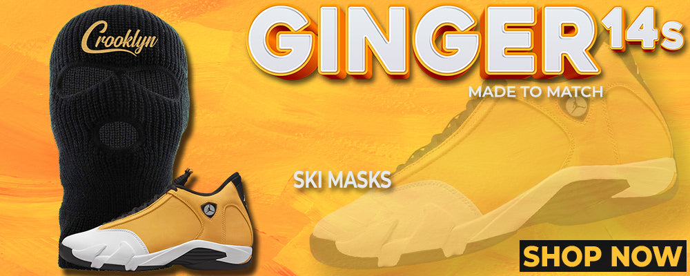 Ginger 14s Ski Masks to match Sneakers | Winter Masks to match Ginger 14s Shoes