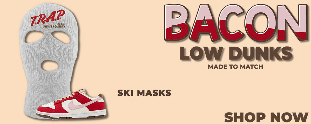 Bacon Low Dunks Ski Masks to match Sneakers | Winter Masks to match Bacon Low Dunks Shoes