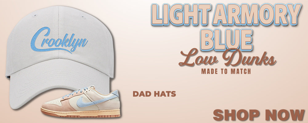 Light Armory Blue Low Dunks Dad Hats to match Sneakers | Hats to match Light Armory Blue Low Dunks Shoes