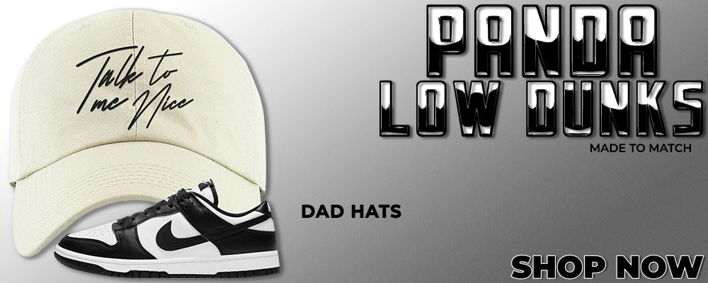 Panda Low Dunks Dad Hats to match Sneakers | Hats to match Panda Low Dunks Shoes