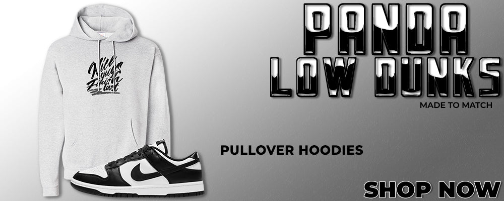 Panda Low Dunks Pullover Hoodies to match Sneakers | Hoodies to match Panda Low Dunks Shoes