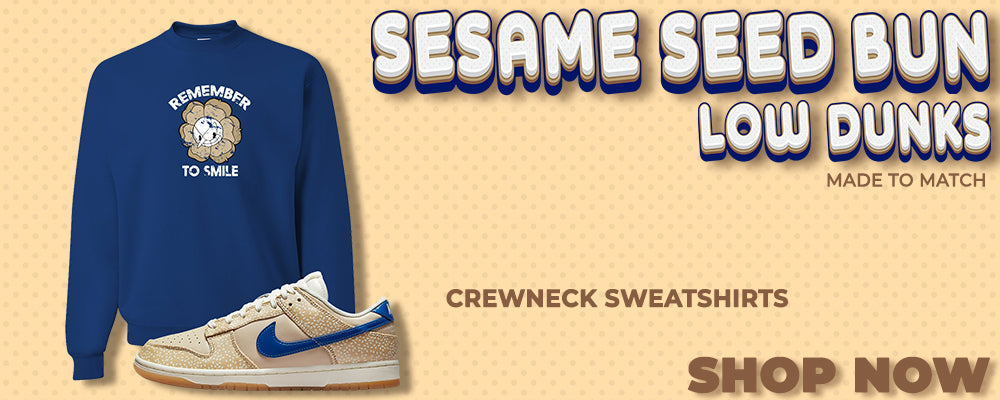 Sesame Seed Bun Low Dunks Crewneck Sweatshirts to match Sneakers | Crewnecks to match Sesame Seed Bun Low Dunks Shoes