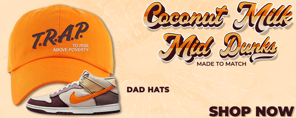 Coconut Milk Mid Dunks Dad Hats to match Sneakers | Hats to match Coconut Milk Mid Dunks Shoes