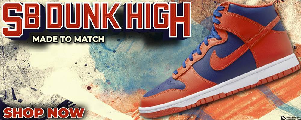 Orange Deep Royal High Dunks Clothing to match Sneakers | Clothing to match Orange Deep Royal High Dunks Shoes