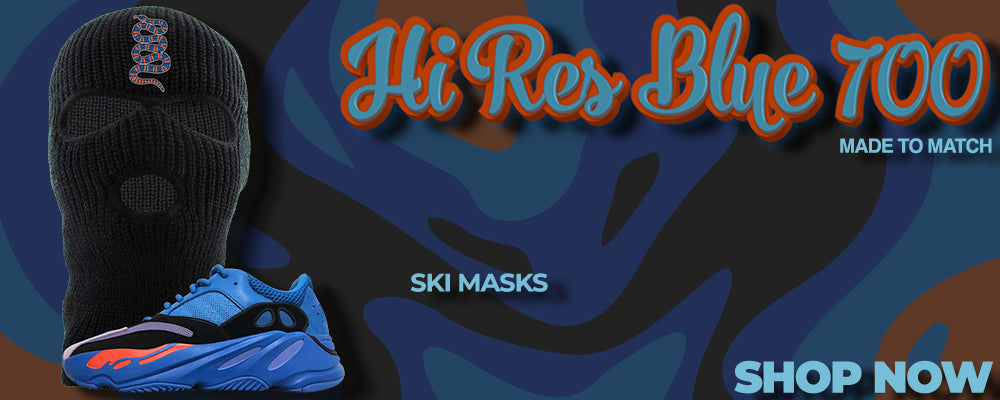 Hi Res Blue 700s Ski Masks to match Sneakers | Winter Masks to match Hi Res Blue 700s Shoes