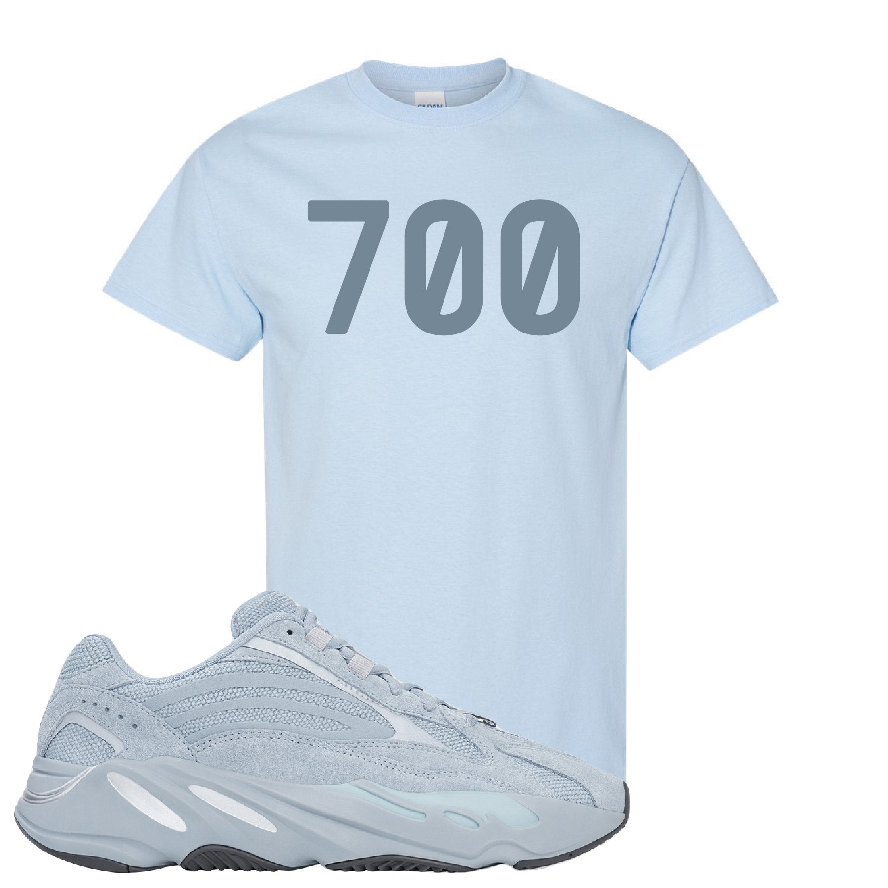 yeezy 700 hospital blue shirt