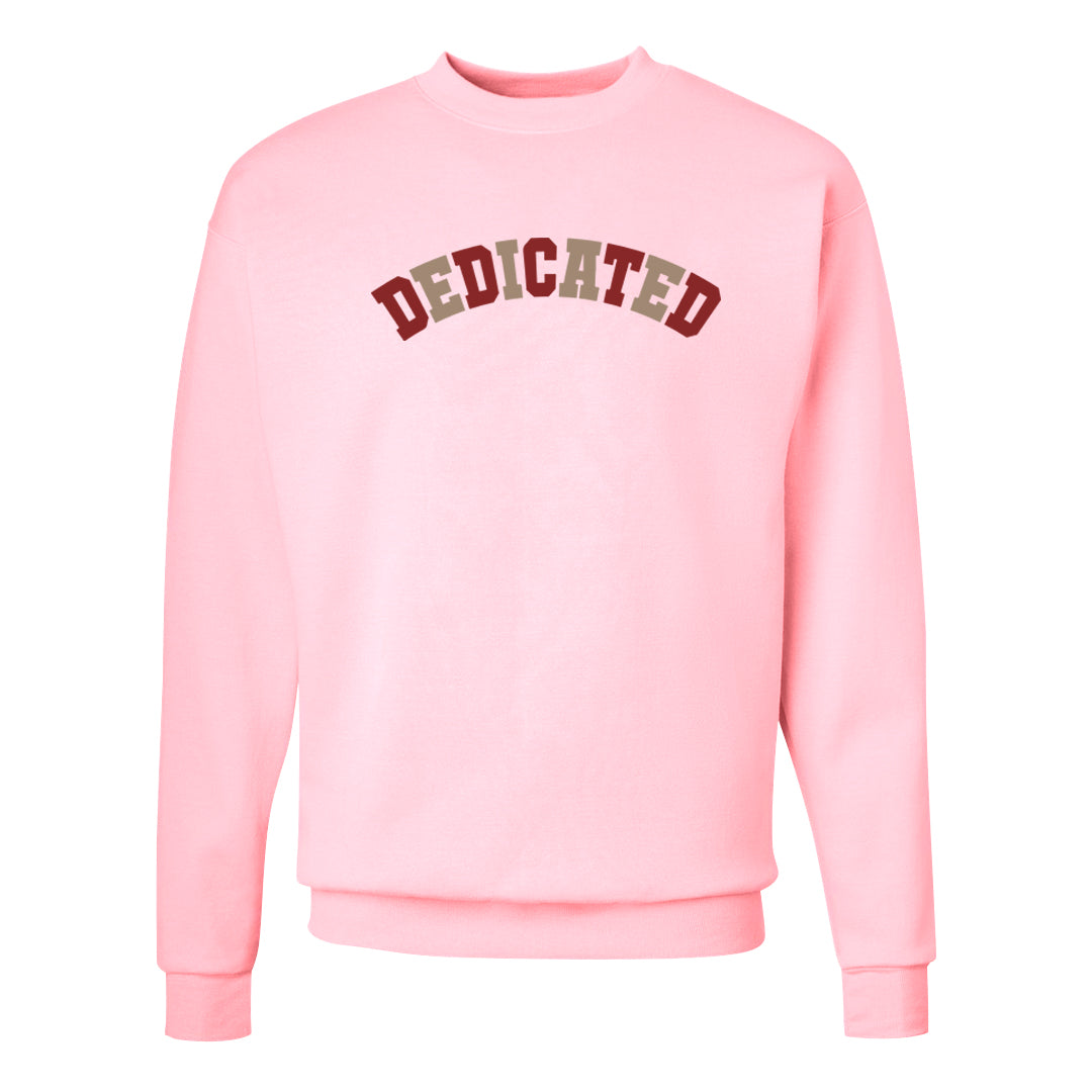 Shimmer Sanddrift Fuzzy Low Dunks Crewneck Sweatshirt | Dedicated, Light Pink