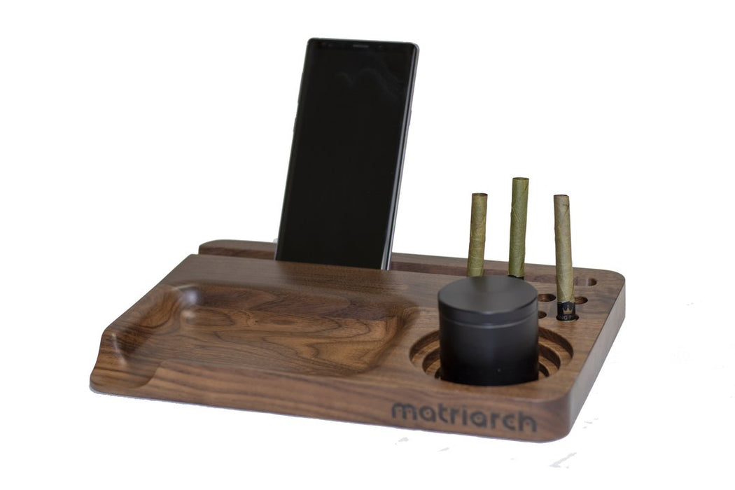 Blunt Father Premium Black Walnut Wooden Rolling Tray