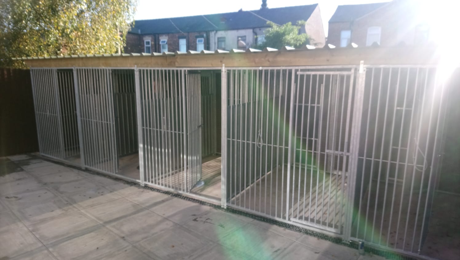 completing a bespoke dog kennel project