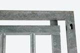 Galvanised Dog Panel - 1.0m x 1.84m with 8cm Bar Gap