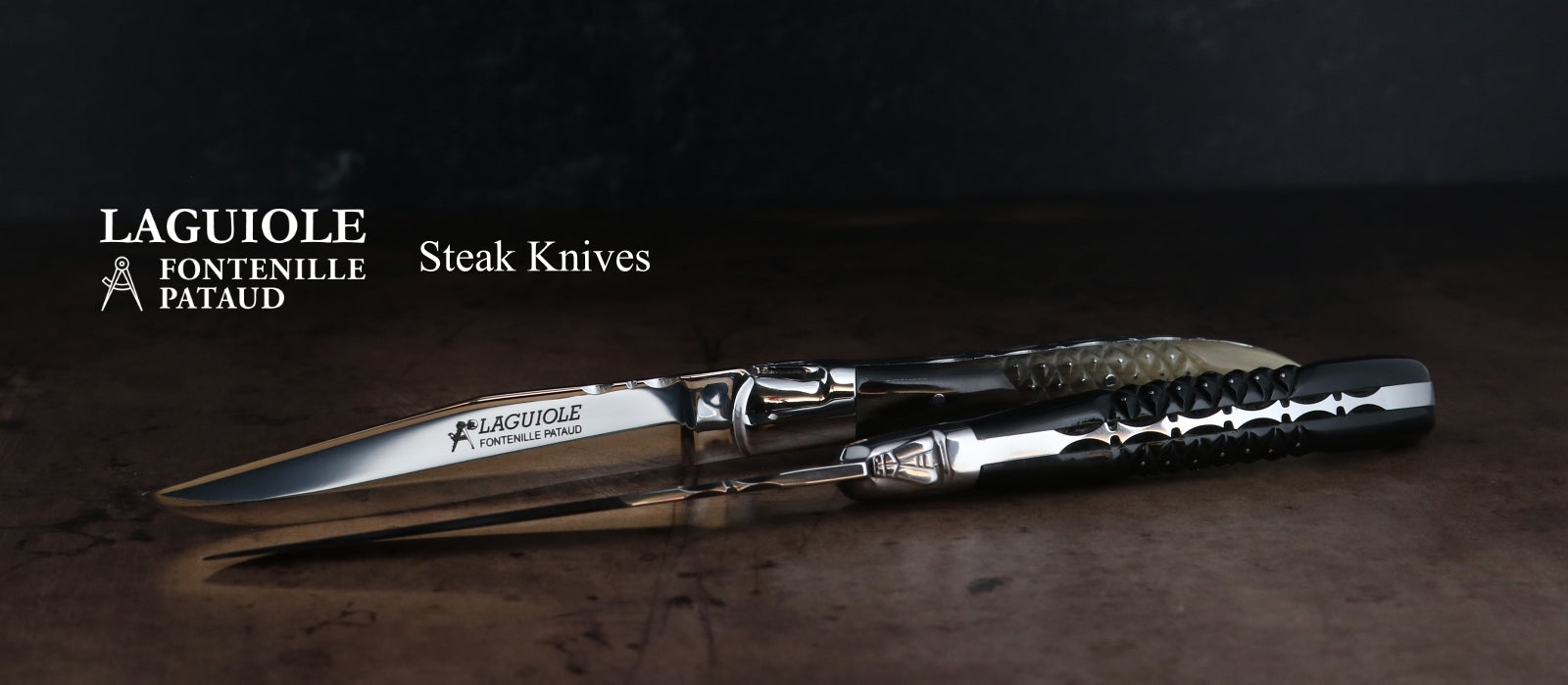 Laguiole Forged Steak Knives Studded Handle