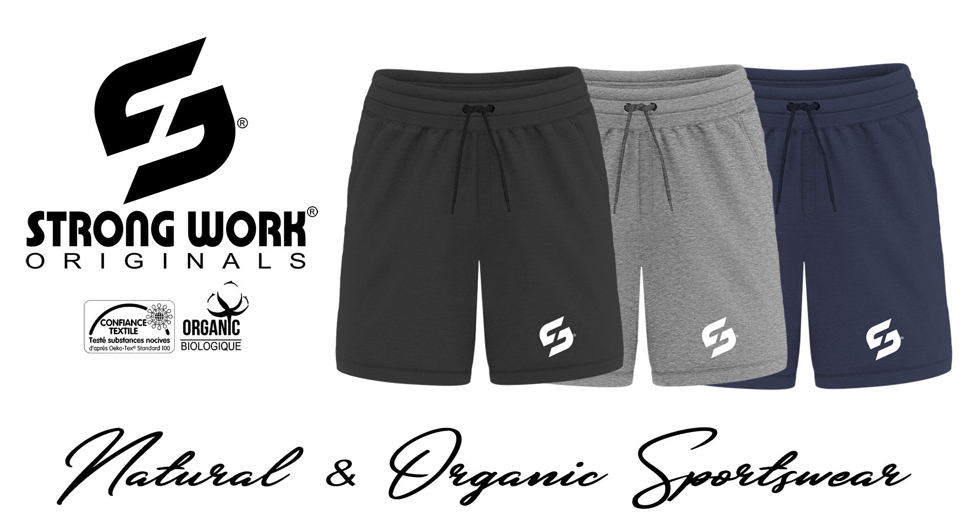 STRONG WORK NEW CLASSIC ORGANIC COTTON SHORT FOR MEN