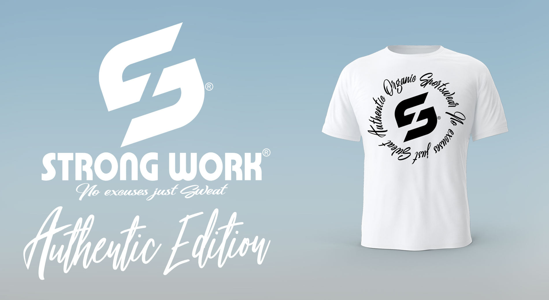 STRONG WORK SPORTSWEAR - AUTHENTIC T-SHIRT FOR WOMEN - SUSTAINABLE AND ORGANIC SPORTSWEAR