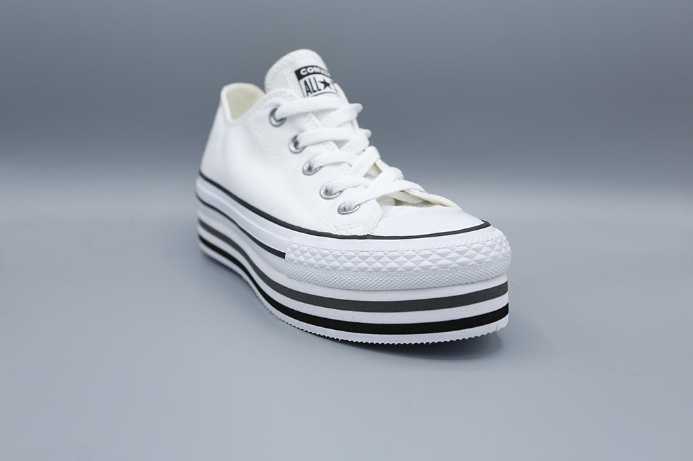 converse bianche e argento 750