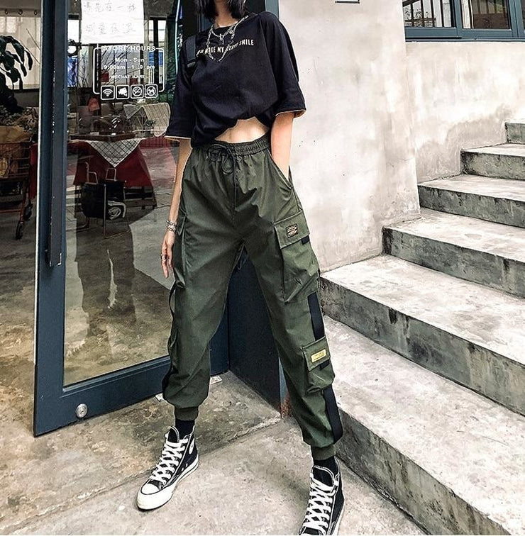 Streetwear Cargo Pants Women | Japanese Clothing