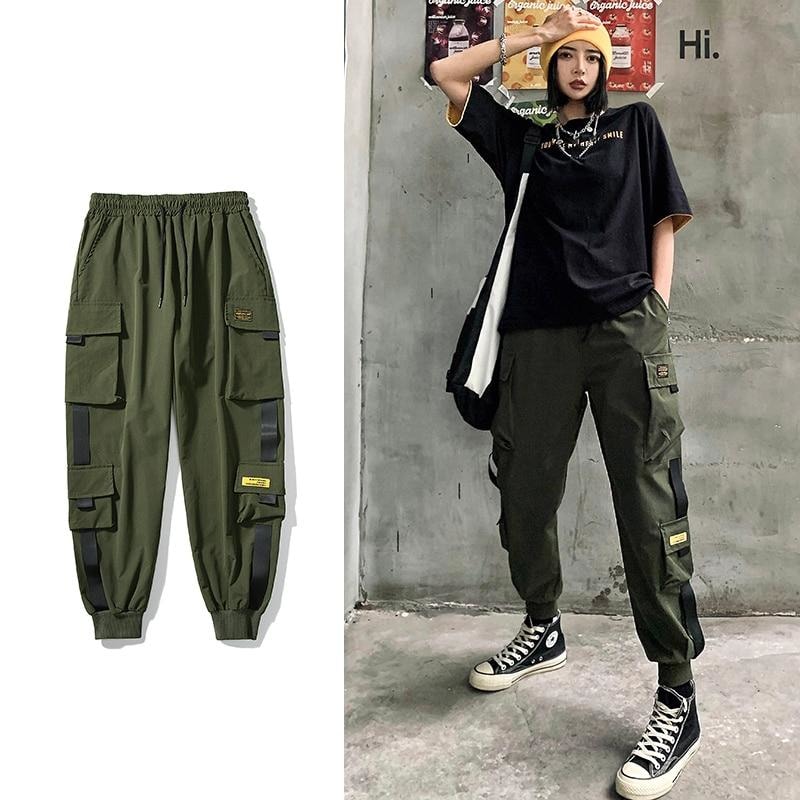 Streetwear Cargo Pants Women | Japanese Clothing