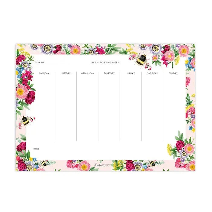Weekly Planner: Botanical Bee