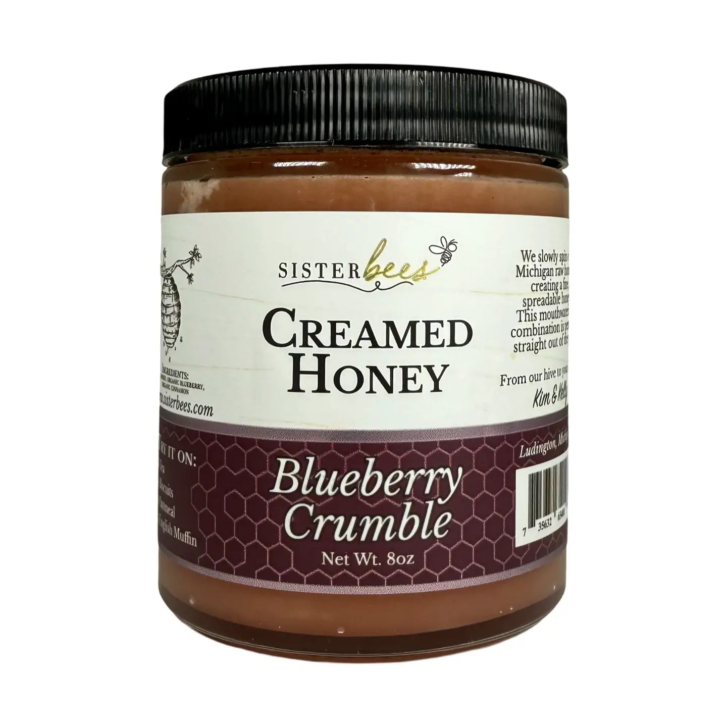 Blueberry Crumble Creamed Honey