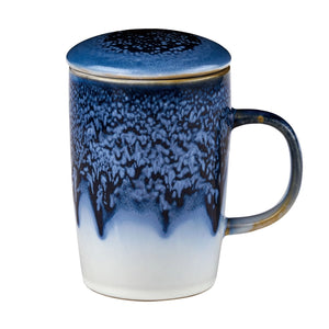 "Cloud" Tea Infuser 16oz Mug: Blue - The Summer Kitchen