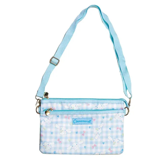 Sanrio Gingham Crossbody Bag - Cinnamoroll
