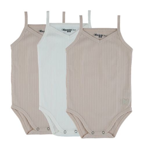 Open To It Ribbed Bodysuit - Taupe